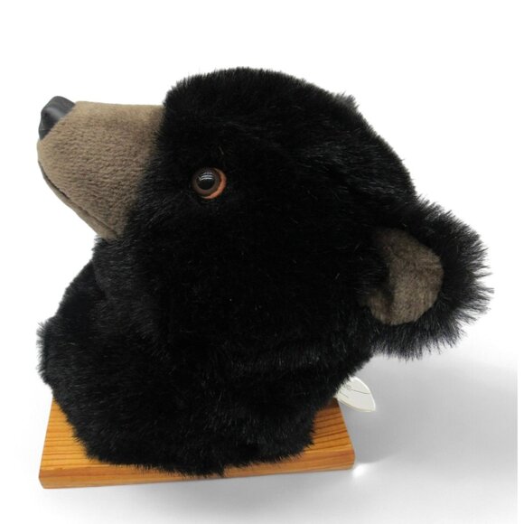 CIMA MFG Other - Black BEAR Head MOUNT Wall Decor Polyester on Wood Plaque Made in Canada 8.2"